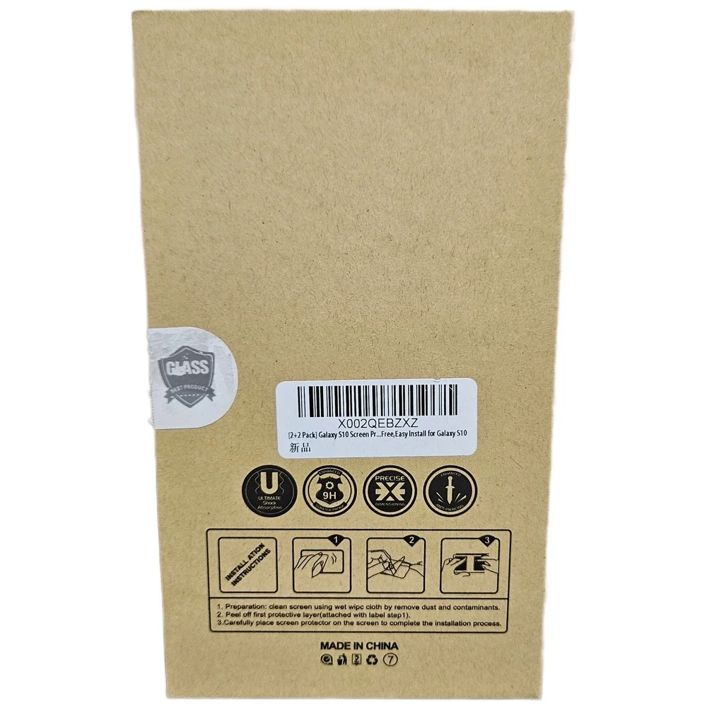 1 Glass Screen Pro+ Samsung Galaxy‎ S10 Tempered Glass Screen & Camera Protector